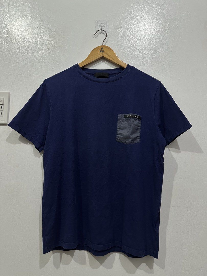 Legit Prada pocket tee (Category: Tshirts & Polo Shirts ) located in Manila. Submitted by wegotthrifts (Listing ID 1470600500, Image 1). Description: Prada nylon pocket shirt 20x26 dimension .