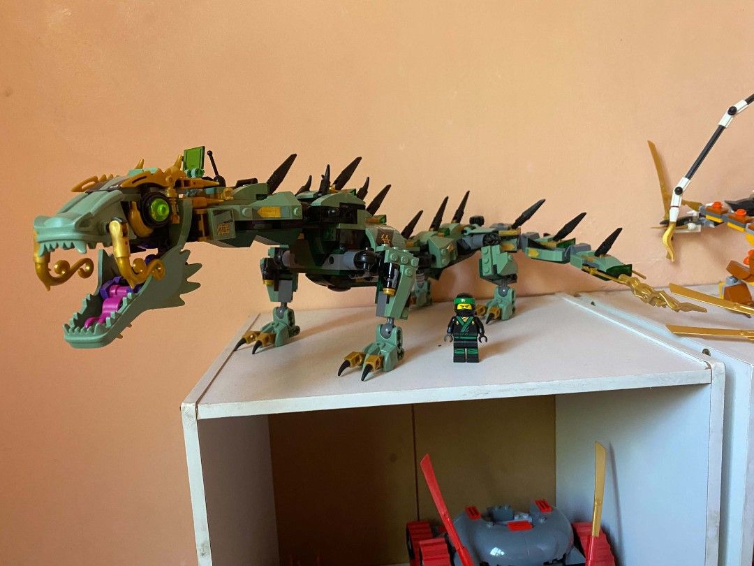 LEGO Ninjago Green ninja mech dragon 2017 (Category: Lego & Building Sets) located in Cordova. Submitted by toycollector2929 (Listing ID 1470617067, Image 1). Description: Lego ninjago green ninja mech dragon 2017 missing wings bad stickers comes with lloyd no manual or box MOP:GCASH MOD:J&T.