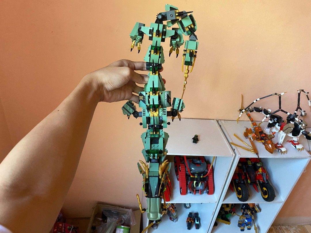 LEGO Ninjago Green ninja mech dragon 2017 (Category: Lego & Building Sets) located in Cordova. Submitted by toycollector2929 (Listing ID 1470617067, Image 3). Description: Lego ninjago green ninja mech dragon 2017 missing wings bad stickers comes with lloyd no manual or box MOP:GCASH MOD:J&T.