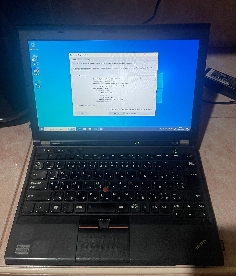 Lenovo ThinkPad X230 Laptop (Category: Laptops & Notebooks) located in Manila. Submitted by kenathomos (Listing ID 1470675039, Image 1). Description: == PLEASE READ LISTING CAREFULLY!!! KNOWN ISSUES ARE LISTED BELOW!!! == Lenovo ThinkPad X230 Laptop - Comes with charger (has a known issue, check known issues section below). - Comes with 9-cell Extended Battery (between 2-4 hours of charge depending on use). - Bought via Japanese Proxy Shipping Se