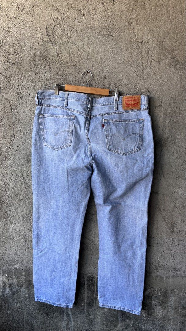 Levi's 541 Athletic Fit Jeans Light Wash Size 38x30 (Category: Jeans) located in Cabuyao City. Submitted by bulandos (Listing ID 1470657607, Image 1). Description: - Brand: Levi's 541 Athletic Fit - Size: 38 waist / 30 length - Color/Wash: Light wash denim - Material: Cotton with stretch for extra comfort - Details: Zip fly, metal button closure, classic 5-pocket setup, iconic red tab, and leather back patch - Condition: Excellent, well-maintaine