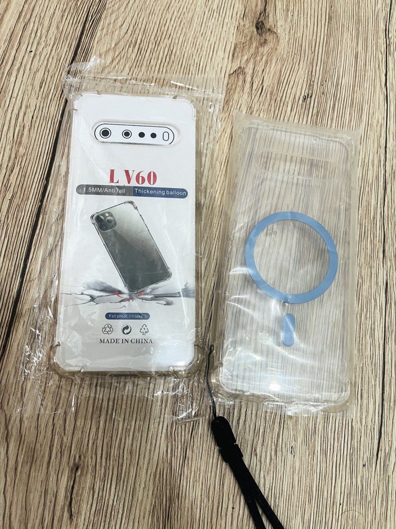 LG V60 clear silicone bumper case with magsafe (Category: Cases & Sleeves) located in Quezon City. Submitted by ccgem (Listing ID 1470638100, Image 1). Description: Buy 1 take 1 Clear silicone case for LG V60 1 with magsafe stickers already Bought as an extra case but never used Rfs: decluttering .
