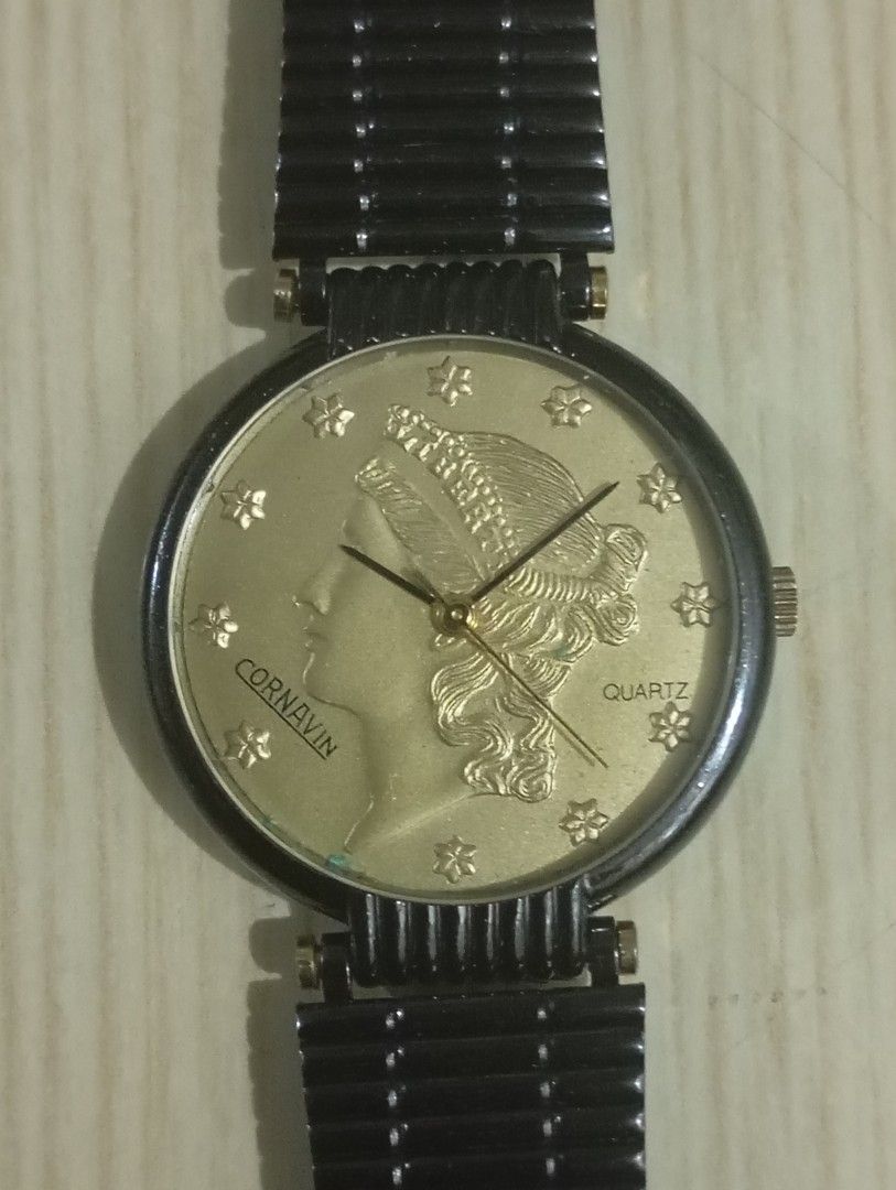 Liberty coin dial (Category: Women's Watches) located in Las Pinas. Submitted by quick_deals_great_finds2 (Listing ID 1470676757, Image 1). Description: Quartz with battery 30mm adjustable wrist size.