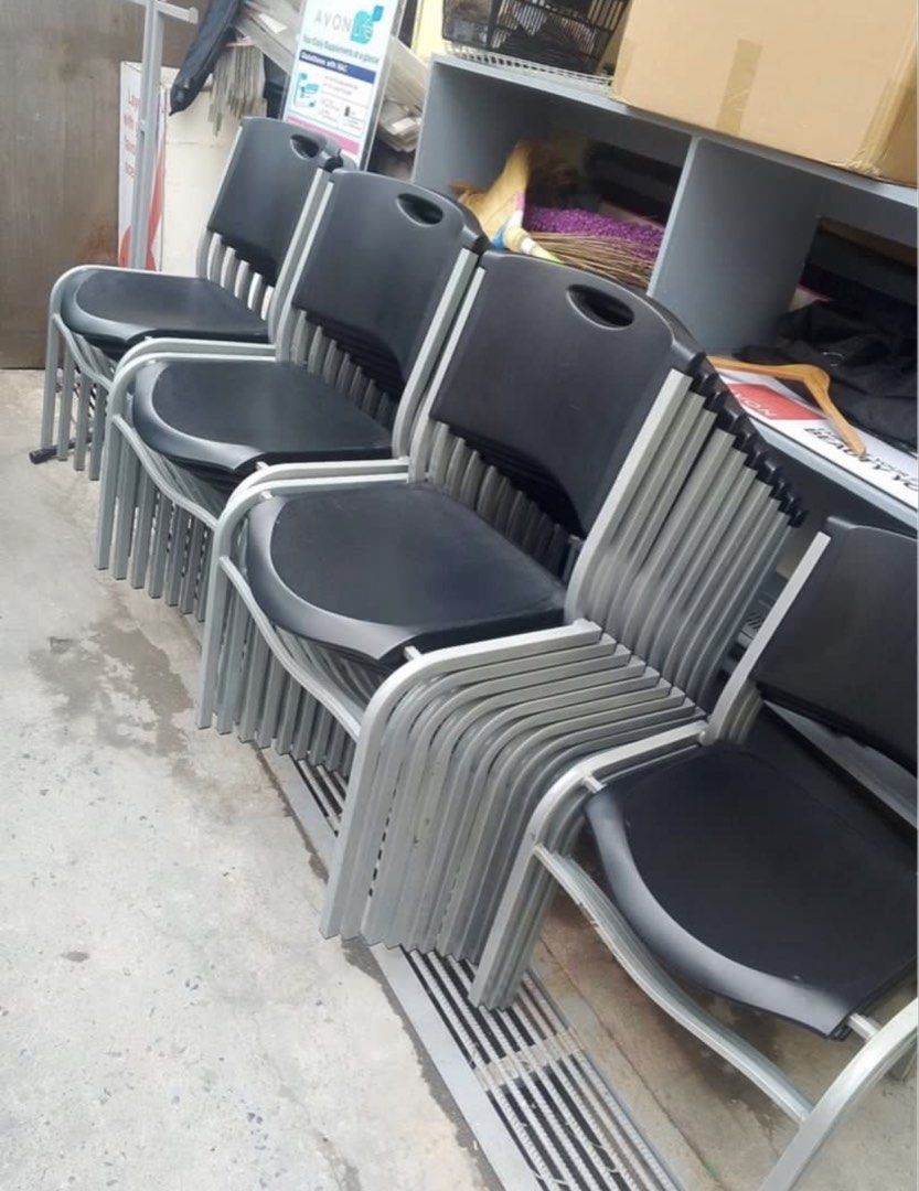 Lifetime chairs (Category: Chairs) located in Makati City. Submitted by penasam (Listing ID 1470615924, Image 2). Description: LIFETIME chairs for sale 75 pcs in Imus 19 pcs in Dasmariñas 94 pcs total 1,600 per pc 6,000 for 4 pcs Bigger discount if you get more or ALL - Durable black plastic seat with a sturdy grey metal frame - Space-saving stackable design - Ideal for offices, events, classrooms, or meeting rooms - Multiple units available (buy