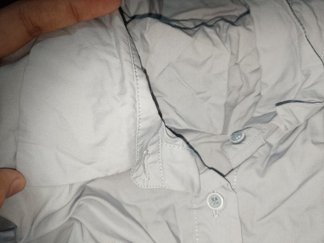 Light Blue Button-Down Long Sleeve Shirt (Category: Longsleeves) located in Manila. Submitted by sevianna (Listing ID 1470652139, Image 3). Description: - Color: Light blue small - medium preloved.