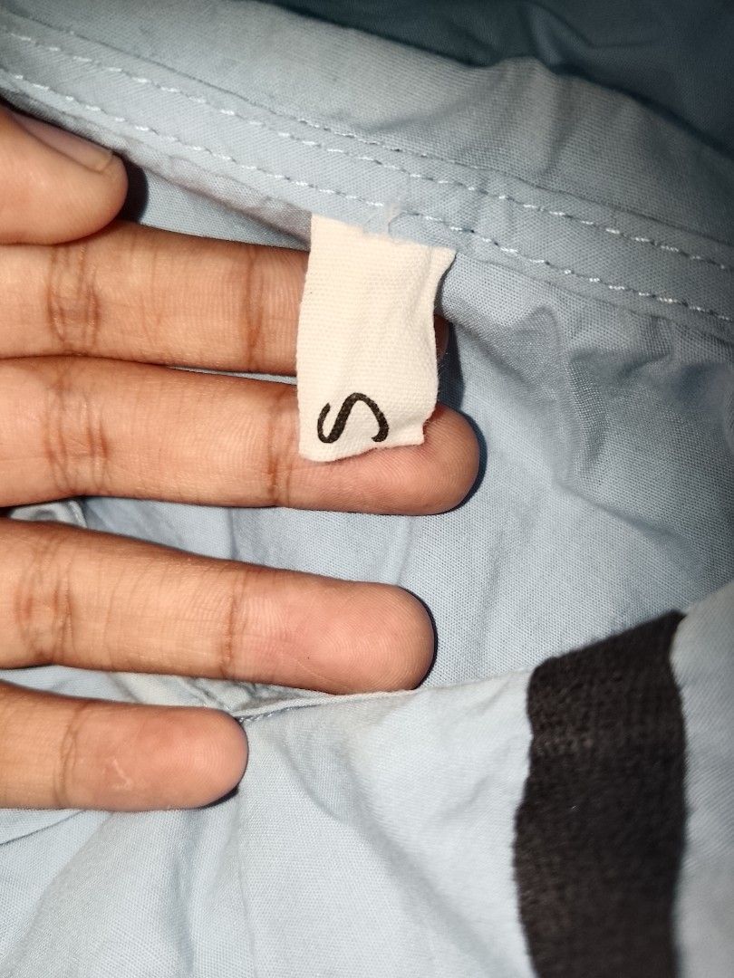 Light blue long sleeve blouse with sailor collar size S (Category: Longsleeves) located in Manila. Submitted by sevianna (Listing ID 1470652128, Image 2). Description: - Color: Light blue small - medium preloved.