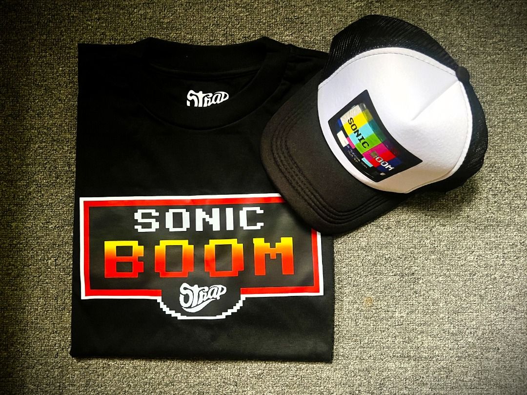 LIMITED: Sonic Boom PH Merch Bundle (Strap Shirt + ALLCAPS Cap) (Category: Shirts) located in Cebu City. Submitted by tothephatcave (Listing ID 1470627062, Image 1). Description: Rep the local scene with this exclusive limited-run merchandise bundle from Sonic Boom Philippines! Available Items: Sonic Boom x ALL CAPS Always LTD Cap: The signature classic mesh cap. Sonic Boom x Strap T-Shirt: A premium graphic tee collab with Cebu skate brand Strap