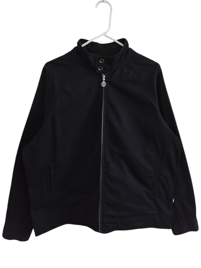 LMC Lost Management Cities Royal Embroidery Harrington Work Jacket (Category: Coats, Jackets and Outerwear) located in Pasig City. Submitted by hustlexcurate (Listing ID 1470586158, Image 2). Description: LMC Lost Management Cities Royal Embroidery Oversized Harrington Work Jacket Size MEDIUM on tag fits XL Dimensions: 25X28.