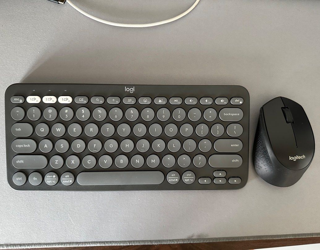 Logitech. 3 Pc Keyboard Logitech Wireless Keyboard and Mouse Combo, Computers & Tech, Parts ...