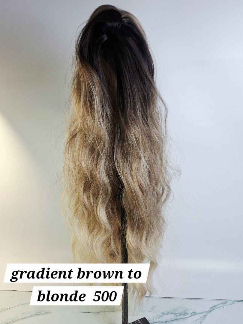 Long Curly Clip Hair Extensions Available In Multiple Colours (Category: Hair Accessories) located in Pasay City. Submitted by onick_79 (Listing ID 1470729247, Image 2). Description: - Item: Long Curly Hair Wig (displayed on a stand) - Texture: Full length with a gorgeous wavy texture throughout - Perfect for: Quick everyday style changes or fun costumes - Available Colors & Prices: * Brown - ₱300 * Black - ₱300 * Brown with Highlights - ₱350 * G