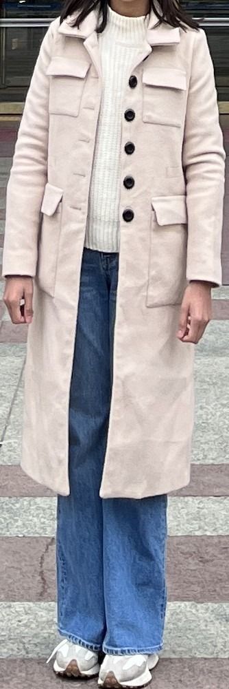 Long Wool Coat for Winter (Size XS) (Category: Coats, Jackets and Outerwear) located in Manila. Submitted by jira____ (Listing ID 1470683571, Image 2). Description: Used once in south korea. Very thick wool perfect for winter..