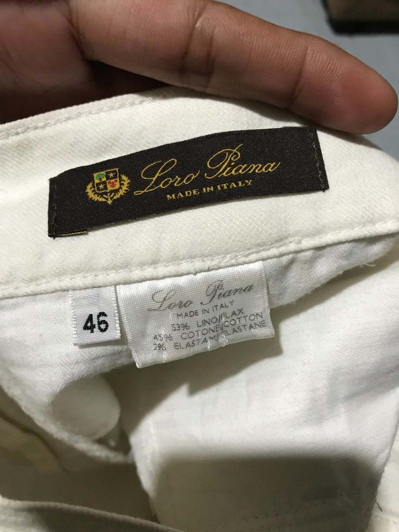 Loro Piana Off-white Pants (Category: Jeans) located in Aloran. Submitted by thrift_hunter73 (Listing ID 1470659069, Image 2). Description: Loro Piana Off-white Pants.