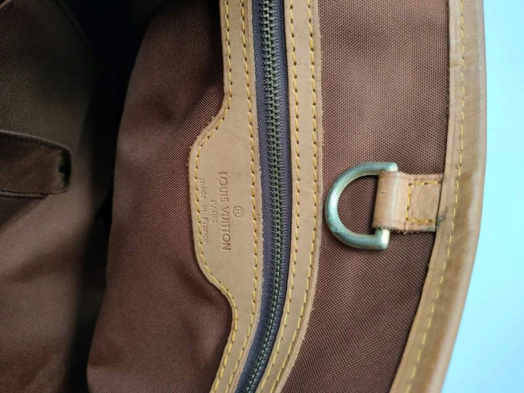 Louis Vuitton Monogram Cabas Mezzo Tote Bag (Category: Luxury Bags & Wallets) located in Baguio. Submitted by galdzz_23 (Listing ID 1470667939, Image 2). Description: - Authentic Louis Vuitton Cabas Mezzo tote in classic monogram canvas - Comfortable tan leather straps and trim with durable gold hardware - Spacious interior featuring a central zippered compartment, open sections, and an inner zip pocket - Adjustable side buckle details to customi