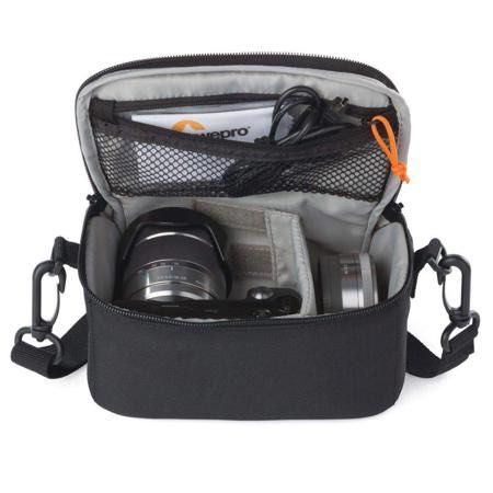 Lowepro Adventura SH 110 II Camera Bag (Category: Camera Bags & Carriers) located in Manila. Submitted by starbalesukandjapansurplus (Listing ID 1470558938, Image 3). Description: - Color: Sleek black - Protection: Adjustable main compartment with padded dividers - Storage: Interior mesh zippered pocket for cables and memory cards - Portability: Top grab handle and detachable shoulder strap with swivel hooks - Durability: Tough, weather-resistant