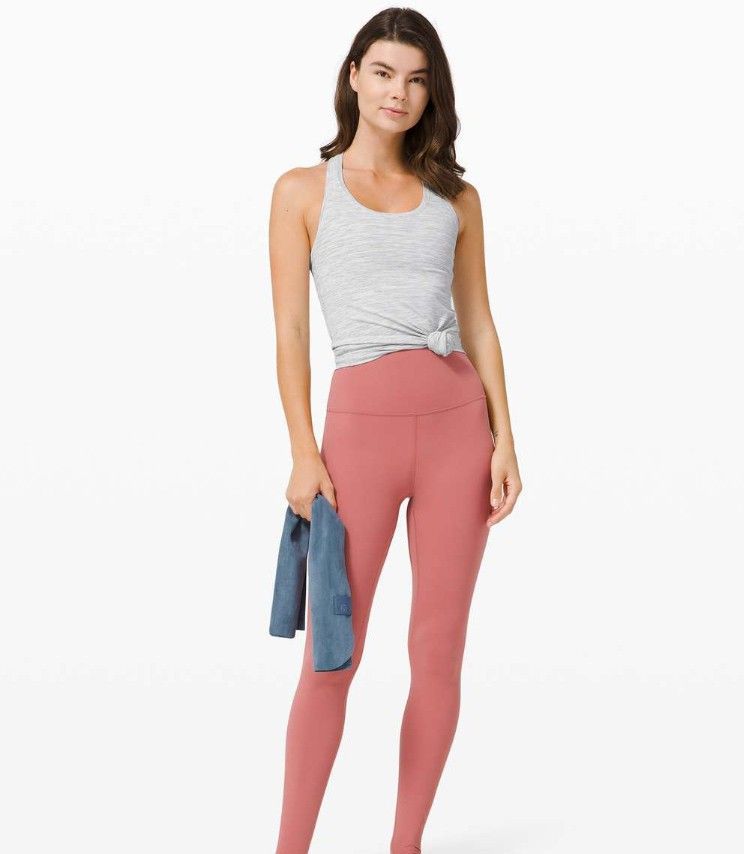 Lululemon Tank Top (Category: Activewear) located in Rizal. Submitted by timeless_shop (Listing ID 1470631875, Image 2). Description: ORIGINAL Lululemon Cool Racerback Tank - Heathered Light Gray -6 📏 Length: 25 inches 📏 Width : 13 inches Bust Fit 32-34 👚 Size: 6 🎨 Color: Heathered Light Gray / White - rare colorway! ✂️ Cut: Racerback - sexy sa likod, free movement 💯 Condition: 9.9/10 🎨 Color Rate: 9.9/10 - Maayos at malinis din 🧵 Quality 