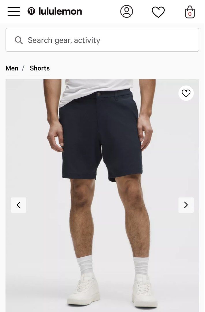 Lululemon walkshort (Category: Activewear) located in Manila. Submitted by brightcloud_25 (Listing ID 1470618933, Image 2). Description: Lululemon Walkshort (Navy blue) Super strechable Size 29 Fit 29 up to 31 Lenght 19 Good as new 750 + sf.