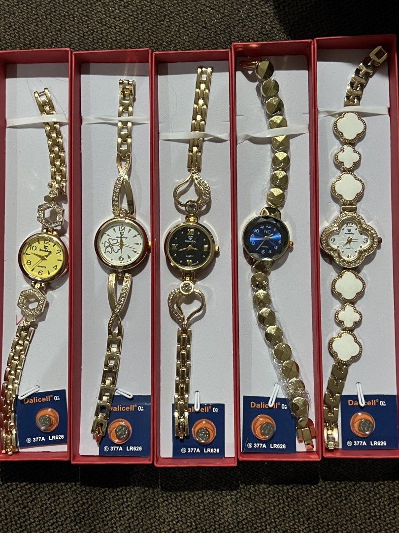 Luxury Watch Take all (Category: Luxury Accessories) located in Pasig City. Submitted by preloved_by_lee (Listing ID 1470614520, Image 1). Description: Take all for 750!! All are working! With box With free battery .