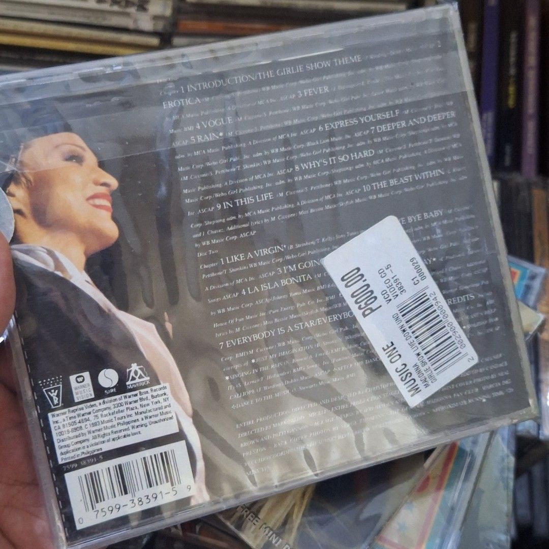 Madonna rare (Category: CDs & DVDs) located in Caloocan City. Submitted by collectionsitems (Listing ID 1470729705, Image 2). Description: Welcome to our shop KEY NECTION A DISCTION MUSIC AND VIDEO STORE! 👝Posted items are on hand. 💿🎧🎵💽🎷📽🎥 CD'S / DVD's Books & VINYL are all imported made in uk our local opm album and original in mint to nearmint & unsealead sealed brand new 🛒Pls add to cart to check stocks availability. 💵We sell quality