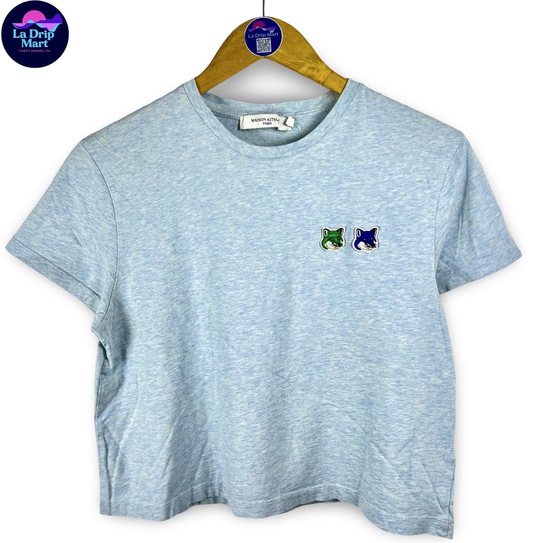 ‎“MAISON KITSUNE PARIS” DBL HEAD FOX MLTCLR TEE (Category: Shirts) located in Taguig. Submitted by ldm.ph (Listing ID 1470724595, Image 1). Description: (LDM-C-0262) ‎Size:ACTUAL FIT:SMALL ‎Dimensions ‎Inches width:18 ‎Inches length:19 ‎Condition: EXCELLENT ‎Color rate:9.5 ‎Flaws:❌ ‎(READY TO WEAR).