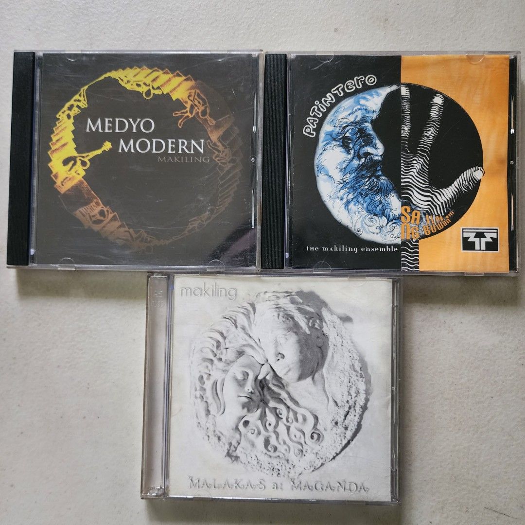 Makiling Ensemble CD Album Collection / Island Riddims CD (Category: CDs & DVDs) located in Quezon City. Submitted by yellohmags (Listing ID 1470639255, Image 1). Description: -3-CD bundle from indie OPM band Makiling Ensemble - Includes titles: Patintero, Medyo Modern, and Makiling - Comes in standard jewel cases - All discs play fine and tested - Great addition for Pinoy rock collectors Bundle price negotiable Payment Methods: GCash / GoTyme Sh