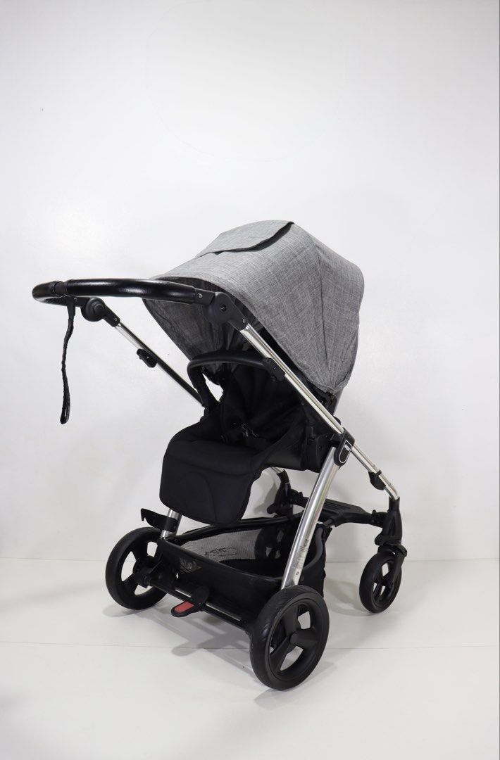 Mamas and Papas Sola 2 big wheel stroller (Category: Strollers) located in Valenzuela. Submitted by jgalano1 (Listing ID 1470661507, Image 2). Description: Stroller Brand: Mamas and Papas Sola 2 Condition: Used from Korea, in good condition with few scratches. Age Recommendation: Suitable from birth up to 22.7 kg Features: - Lightweight 10 kg frame with compact fold - Reversible seat with multiple recline positions - Adjustable footrest with thre