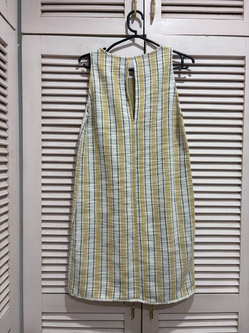Mango Tweed Striped Dress Size (Category: Dresses) located in Muntinlupa City. Submitted by sukimum (Listing ID 1470673470, Image 2). Description: The tweed is lightweight so this is easy to wear casually or for more formal events. Can go day to night.