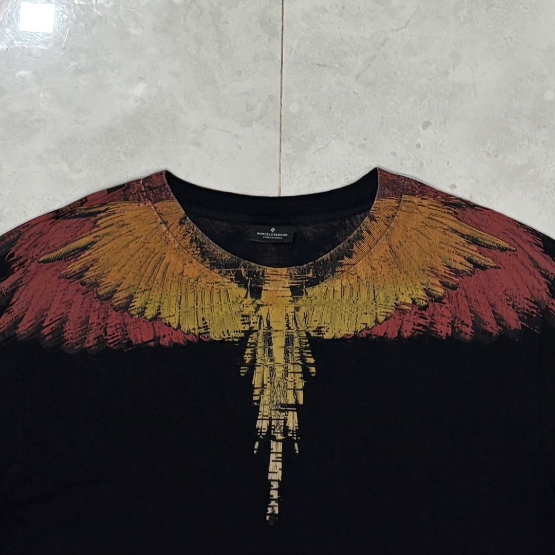 Marcelo burlon wing shirt (Category: Luxury Apparel) located in Cebu City. Submitted by florianmiral28 (Listing ID 1470588227, Image 2). Description: Marcelo burlon wing shirt Excellent condition Medium W 22 L 31.
