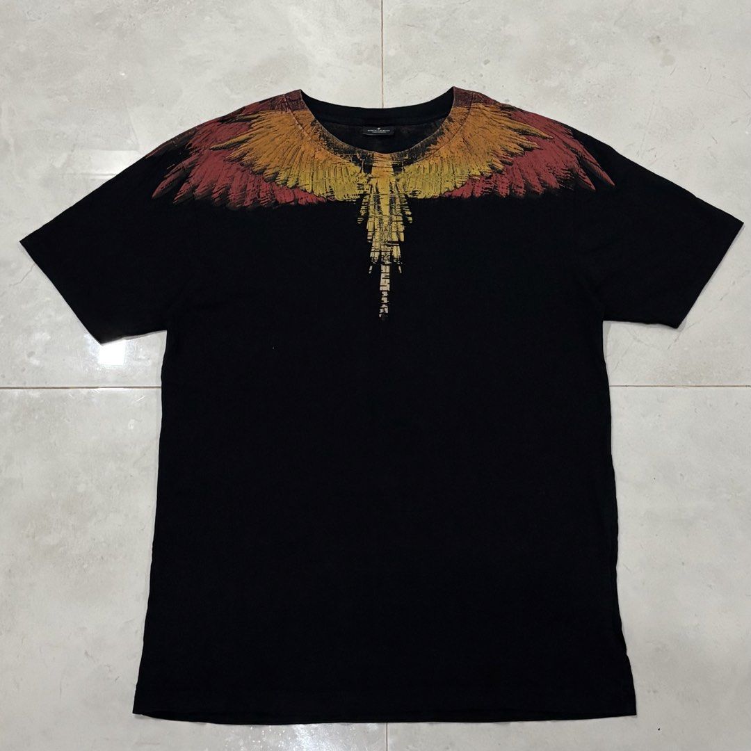 Marcelo burlon wing shirt (Category: Luxury Apparel) located in Cebu City. Submitted by florianmiral28 (Listing ID 1470588227, Image 1). Description: Marcelo burlon wing shirt Excellent condition Medium W 22 L 31.