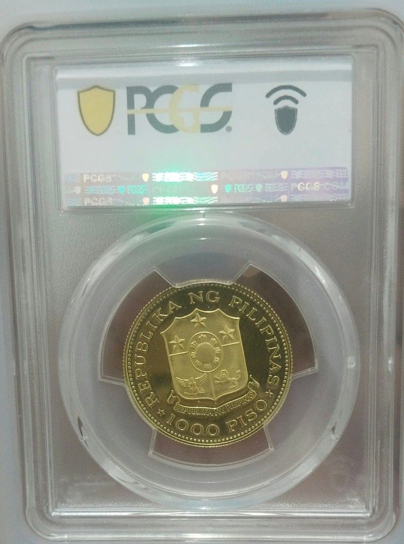 MARCOS GOLD PROOF69 PCGS GRADED (Category: Vintage Collectibles) located in Manila. Submitted by legitseller12 (Listing ID 1470687994, Image 3). Description: MARCOS GOLD 1000 COIN 1975 PROOF 69 PCGS SLAB MODE OF PAYMENT GCASH/BANKTRANSFER MEETUP SANTA ROSA LAGUNA OR MANILA.