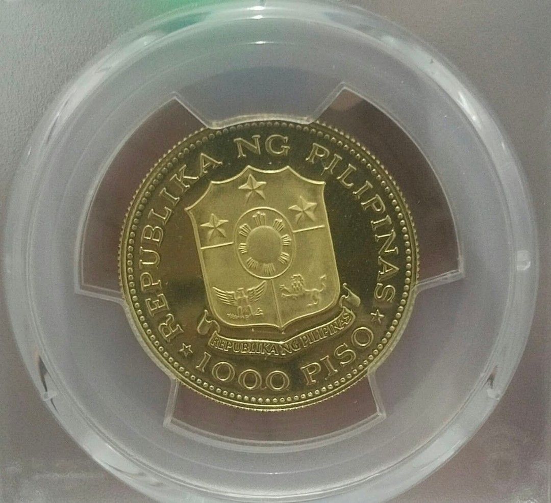 MARCOS GOLD PROOF69 PCGS GRADED (Category: Vintage Collectibles) located in Manila. Submitted by legitseller12 (Listing ID 1470687994, Image 2). Description: MARCOS GOLD 1000 COIN 1975 PROOF 69 PCGS SLAB MODE OF PAYMENT GCASH/BANKTRANSFER MEETUP SANTA ROSA LAGUNA OR MANILA.
