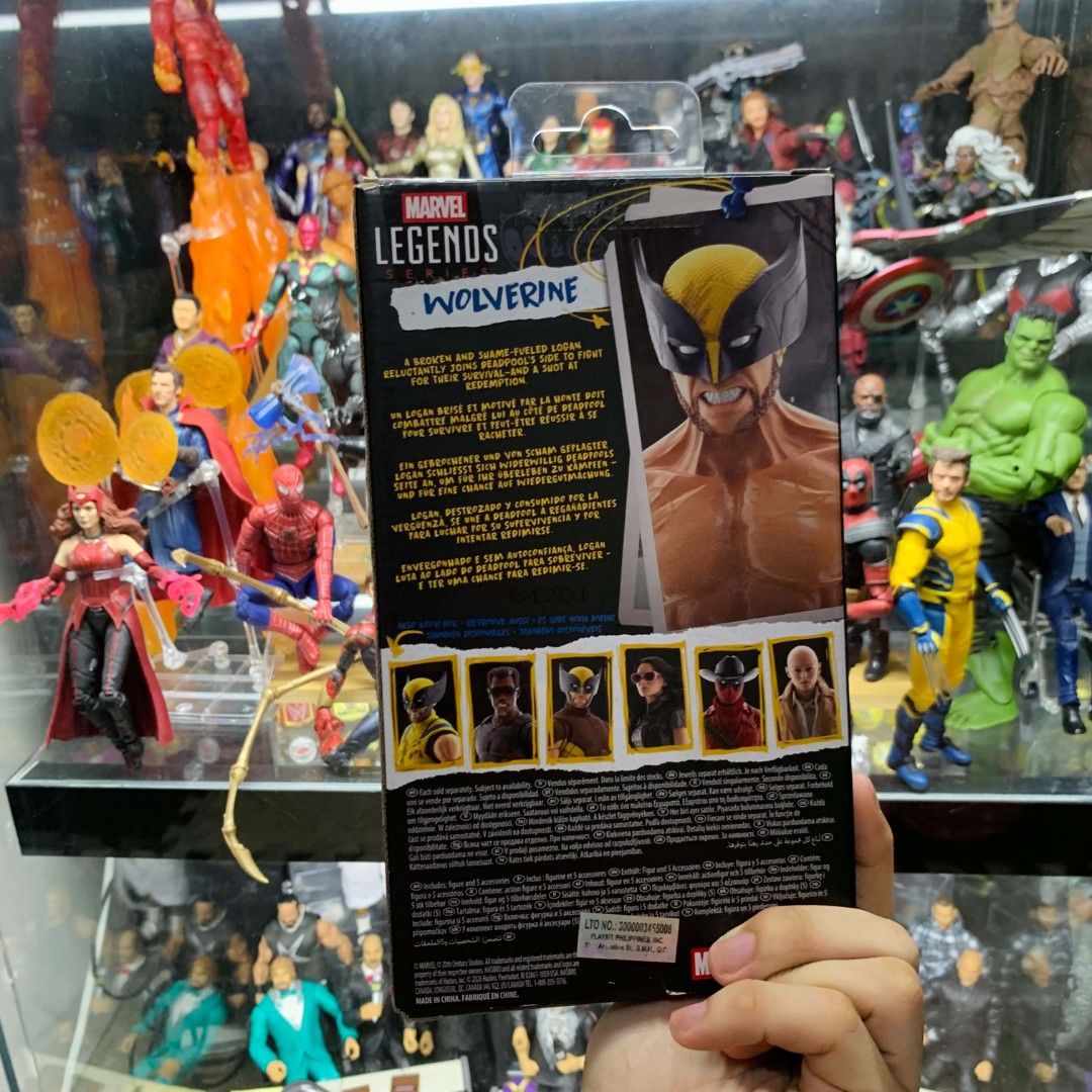 MARVEL LEGENDS "WOLVERINE" (Category: Figurines & Statues) located in Marikina City. Submitted by fasthorse.94b10b (Listing ID 1470719241, Image 3). Description: - Authentic Hasbro Marvel Legends -Box in Box - Complete Alt hands w claws hands & Alt Head.
