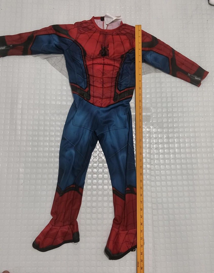 Marvel Spiderman Costume for 3 years old (Category: Babies & Kids Fashion) located in Marikina City. Submitted by frios_mancave (Listing ID 1470678542, Image 2). Description: Good for Halloween Costume Good for Costume Party.