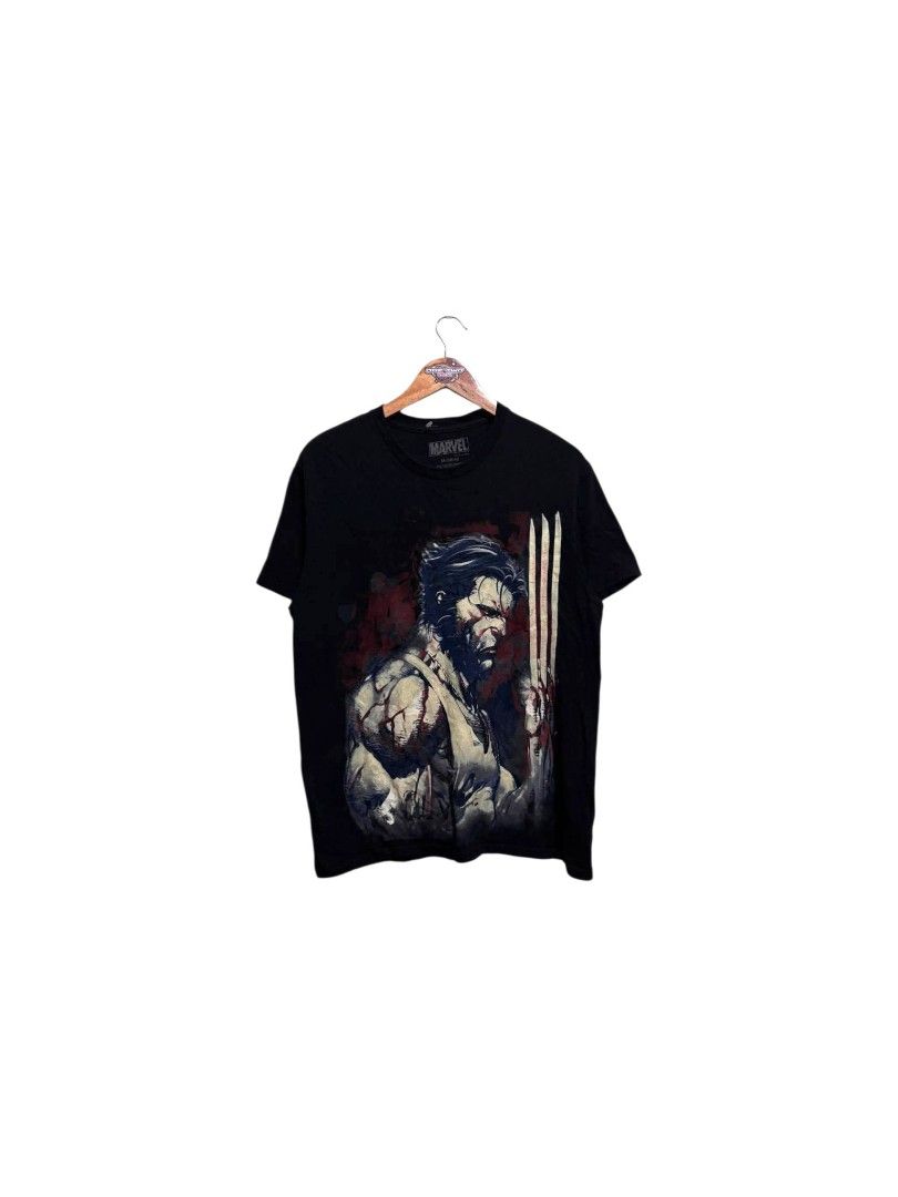 Marvel Wolverine Big print Shirt (Category: Tshirts & Polo Shirts ) located in Bauan. Submitted by onetwothrift2 (Listing ID 1470658542, Image 1). Description: Marvel Wolverine Big print Shirt Size: Medium- Large Dimes: L27.5 W20.5 Color rate: 10/10 As new condition No issue.
