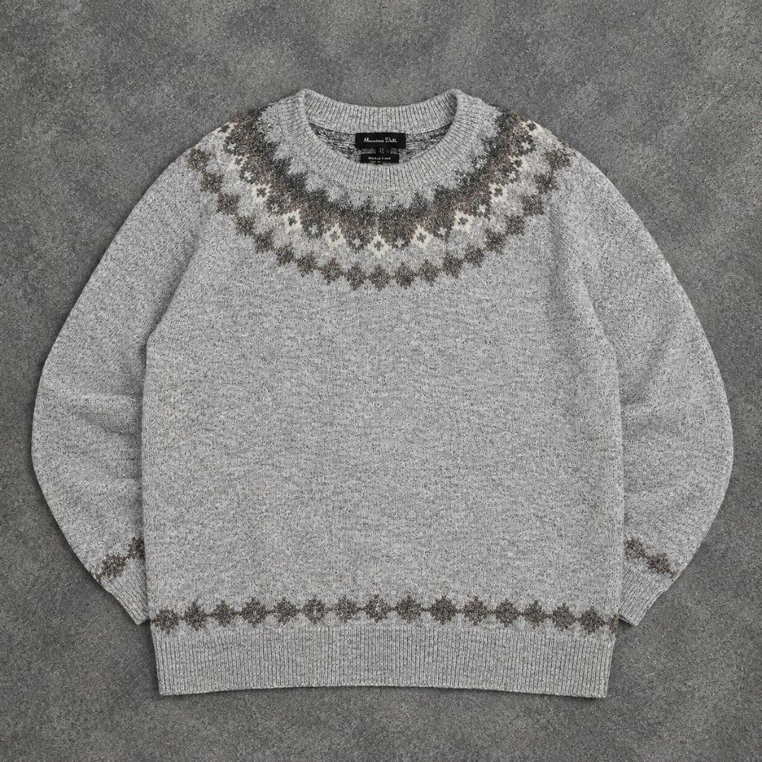 Massimo Dutti Fair Isle Knit Sweater (Category: Luxury Apparel) located in Bay. Submitted by ndrwthrift (Listing ID 1470682103, Image 1). Description: Massimo Dutti Fair Isle Knit Sweater Condition - 10/10 Size - L (fits Medium) Dimes - L 21" W 20" Color Rate - 10/10 Issue - NONE as new preloved *meet up or shipping via lalamove (buyer's expense) *can ship nationwide via j&t.