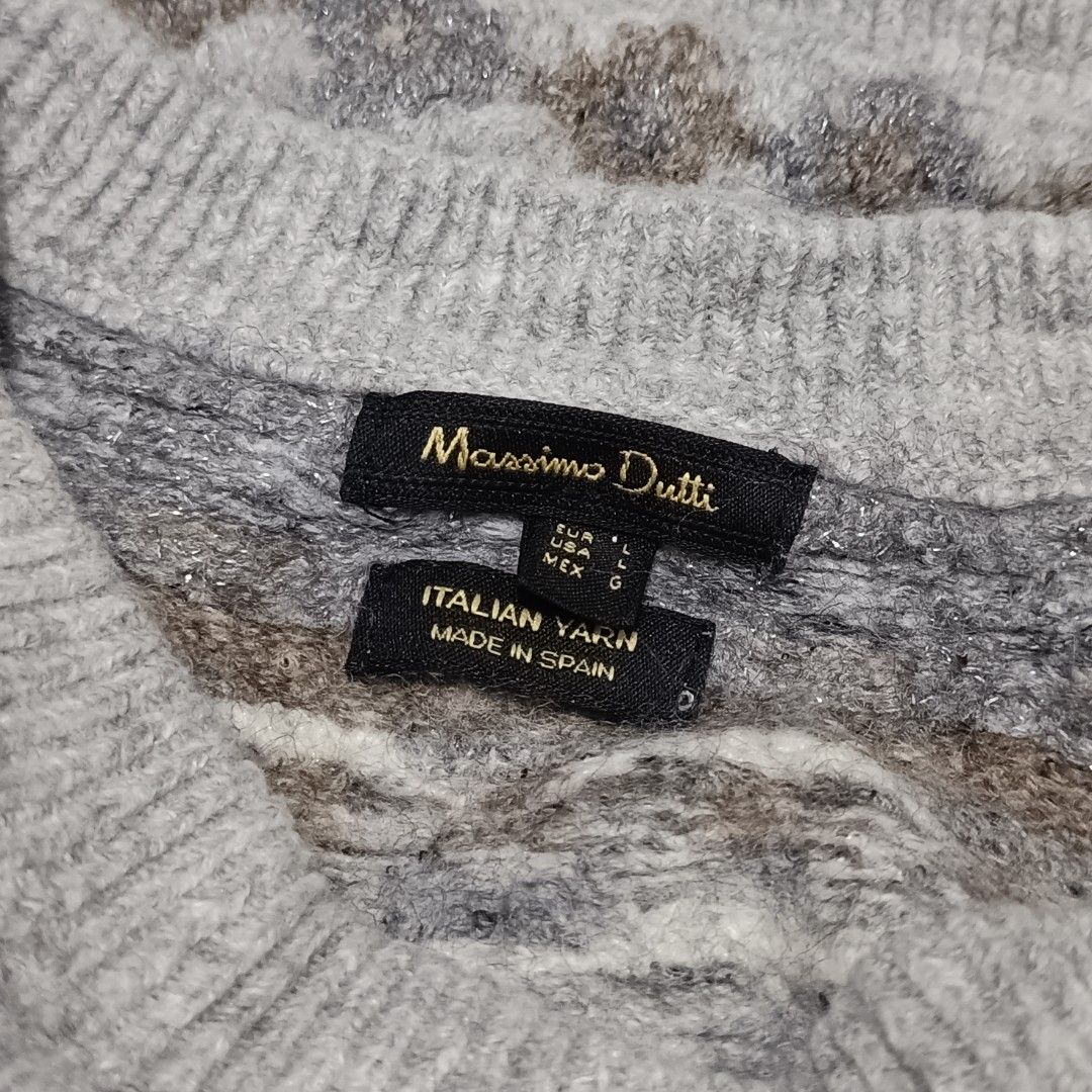 Massimo Dutti Fair Isle Knit Sweater (Category: Luxury Apparel) located in Bay. Submitted by ndrwthrift (Listing ID 1470682103, Image 2). Description: Massimo Dutti Fair Isle Knit Sweater Condition - 10/10 Size - L (fits Medium) Dimes - L 21" W 20" Color Rate - 10/10 Issue - NONE as new preloved *meet up or shipping via lalamove (buyer's expense) *can ship nationwide via j&t.