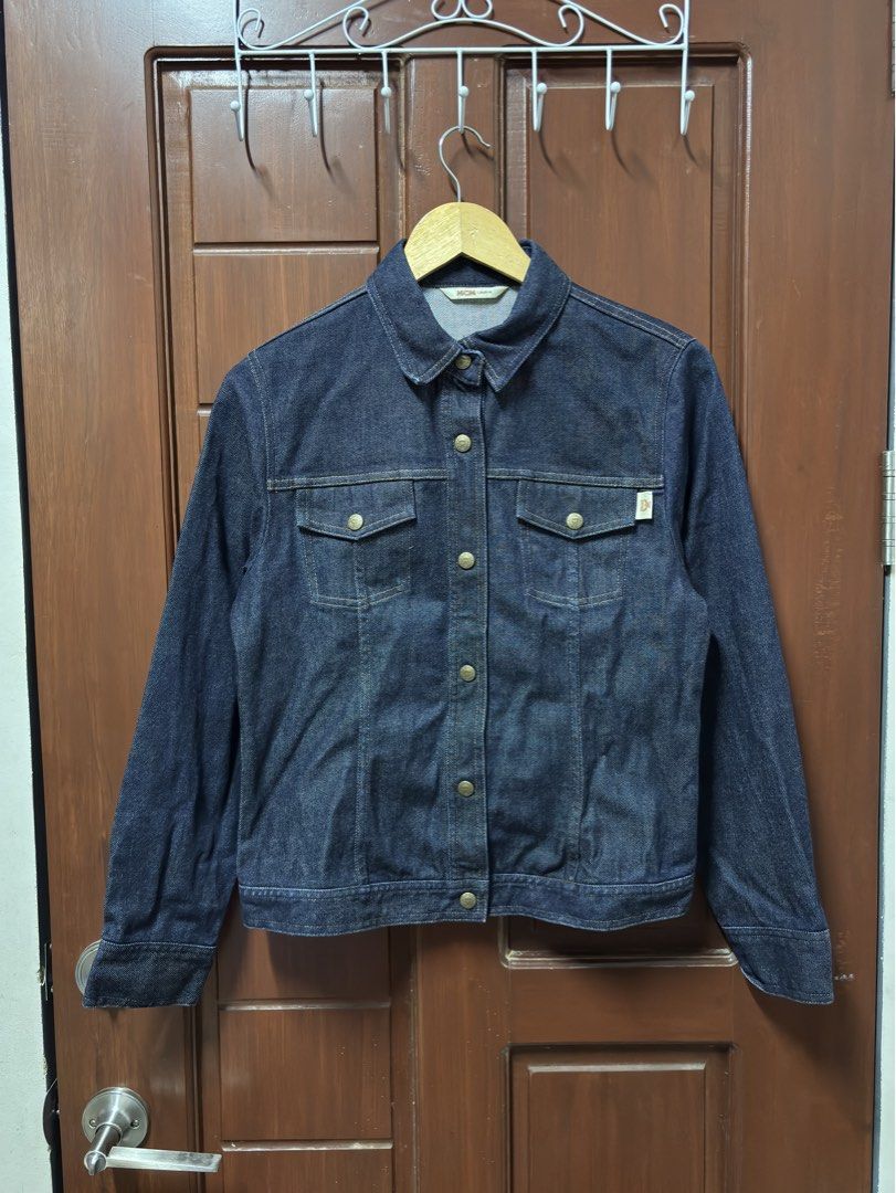 MCM Denim Jacket (Category: Coats, Jackets and Outerwear) located in Davao. Submitted by workmensph (Listing ID 1470578774, Image 1). Description: Size Medium 19” x 23” Excellent Condition.