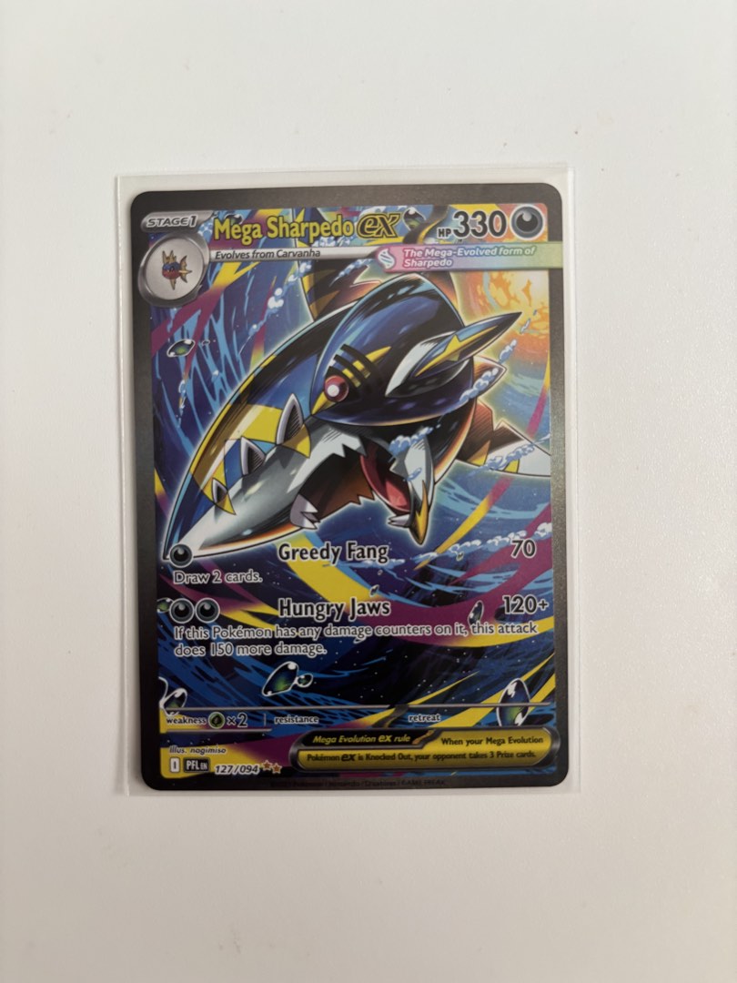 Edo Shampoo Mega Sharpedo EX 127/094 SIR, Toys & Collectibles, Trading Cards, Raw ...