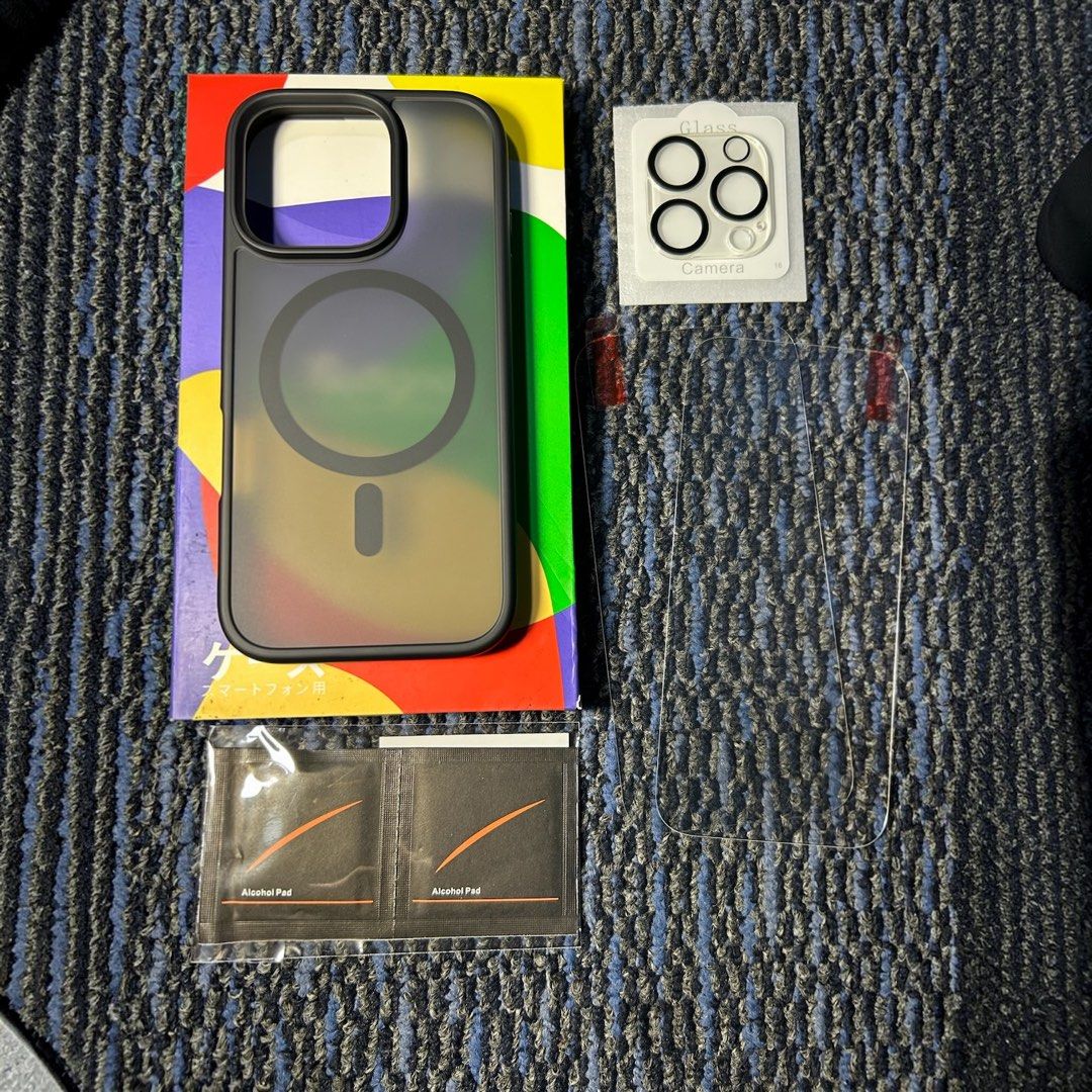 MEIFIGNO IPHONE 16 PRO CASES (Category: Cases & Sleeves) located in Caloocan City. Submitted by marcapina2211 (Listing ID 1470707562, Image 3). Description: MEIFIGNO IPHONE 16 PRO CASES ₱300 ONLY With 2 Tempered Glass and Camera Lens Protector Color: Black Purple and Clear Case 📍North Caloocan Gcash/Paymay/GoTyme Payment (Reviews on carousell @marcapina2211.