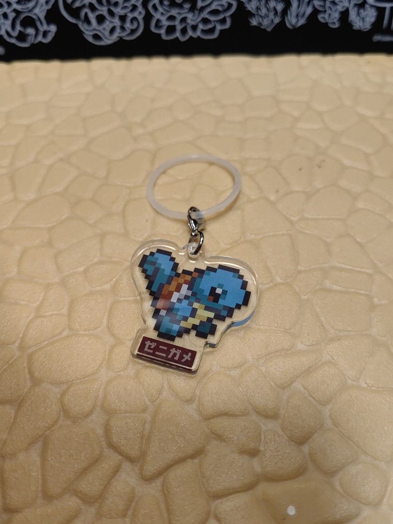Meiji Pokémon Squirtle Pixel Art Acrylic Keychain, Toys & Collectibles ...