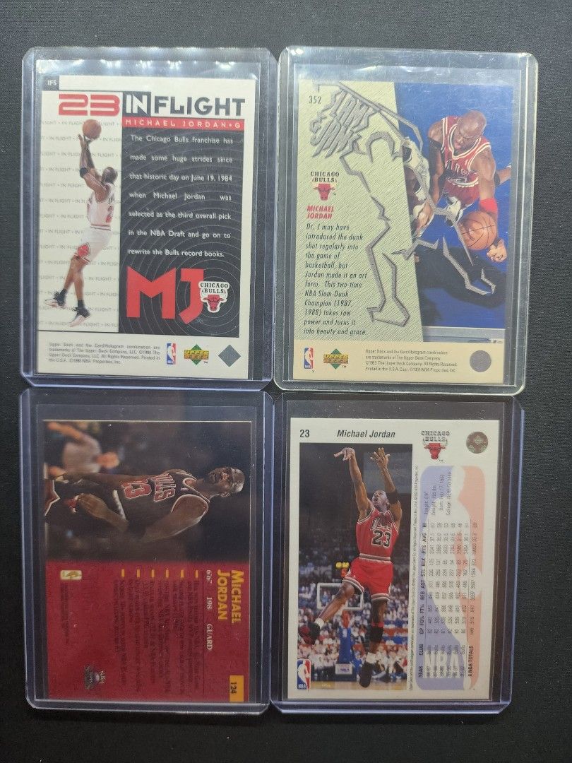 Michael Jordan 352, 23, IFS, 124 (Category: Raw Singles) located in Manila. Submitted by kg613 (Listing ID 1470585527, Image 2). Description: 550each 500 each if lot.
