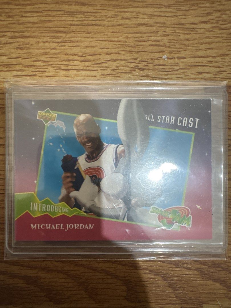 Michael Jordan 4 (Category: Raw Singles) located in Makati City. Submitted by henry.g1 (Listing ID 1470561226, Image 1). Description: Near mint Upper Deck Michael Jordan Space Jam #4.