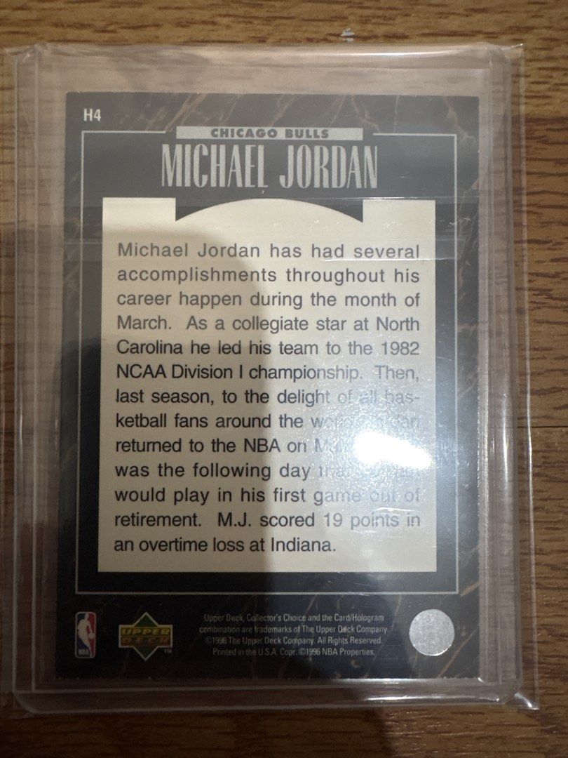 Michael Jordan H4 (Category: Raw Singles) located in Makati City. Submitted by henry.g1 (Listing ID 1470563125, Image 2). Description: Redeemed MJ predictor in Mint condition .