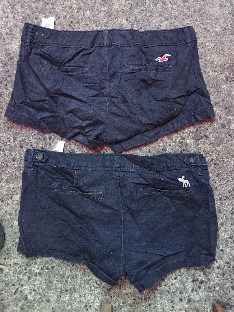Micro shorts (Category: Shorts) located in San Manuel. Submitted by gearup_2438 (Listing ID 1470593143, Image 2). Description: Hollister Navy Blue shorts Size 31 180 A&F Navy Blue shorts Size 31 180 American Eagle shorts size 31 180 Aero Khaki shorts Size 31 180 Maurices grey shirt Size XS 180 Cabela's brown shorts Size 28 Length 18 300 Take eveything for 1K.