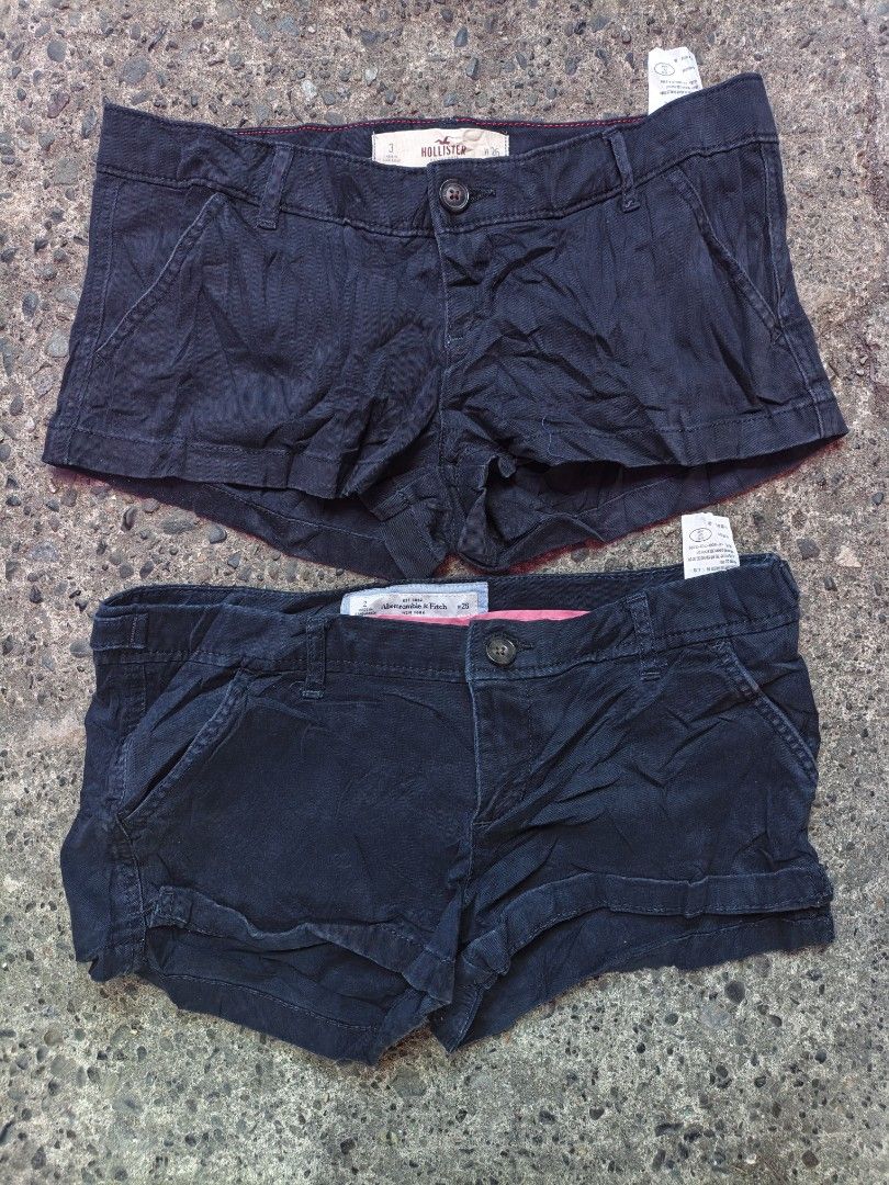 Micro shorts (Category: Shorts) located in San Manuel. Submitted by gearup_2438 (Listing ID 1470593143, Image 1). Description: Hollister Navy Blue shorts Size 31 180 A&F Navy Blue shorts Size 31 180 American Eagle shorts size 31 180 Aero Khaki shorts Size 31 180 Maurices grey shirt Size XS 180 Cabela's brown shorts Size 28 Length 18 300 Take eveything for 1K.