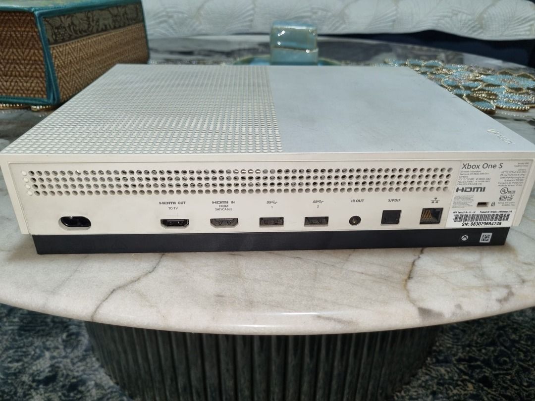 Microsoft Xbox One S Console White, Video Gaming, Video Game Consoles ...