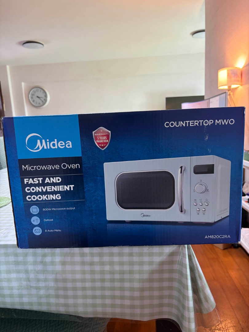 Midea AM820C2RA Countertop Microwave Oven, TV & Home Appliances ...