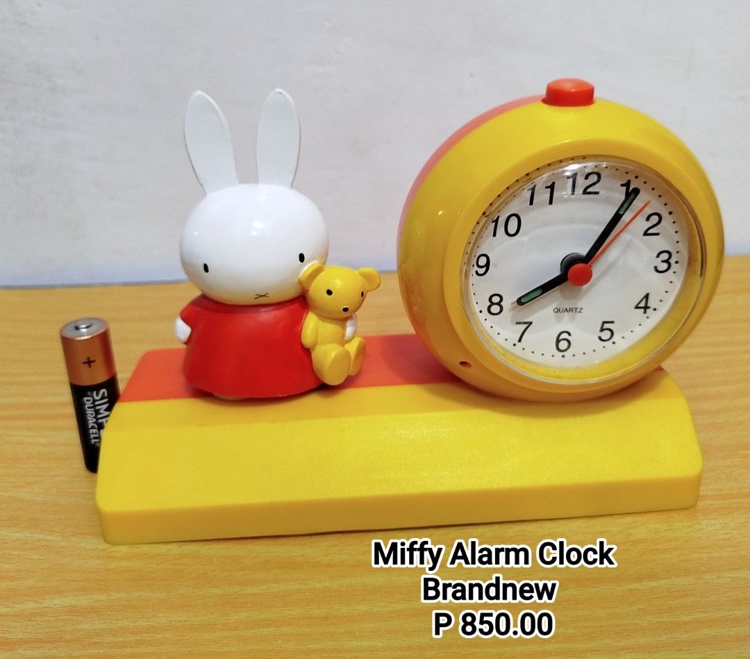 Miffy Alarm Clock (Category: Clocks) located in Binan City. Submitted by mayjhe (Listing ID 1470626683, Image 1). Description: 💛 For Sale 💛 🌸 Miffy 🍀 Clock 📍 Condition: New / damage box 💰 Price is ₱850.00 👉 Other details posted 🇵🇭 Location Biñan Laguna 🛵 Courier J& T and Lalamove 📋 Shipping by schedule 📍 NO COD & COP 📌 All items are carefully packed and labeled with Fragile stickers for breakable goods. However, once the package is h