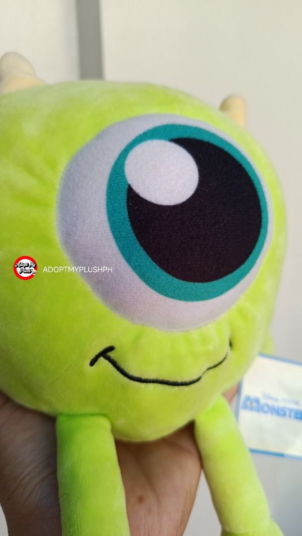 6" Mike Wazowski soft mallow plush (Category: Plushies & Soft Toys) located in Taguig. Submitted by adopt.my.plush.ph (Listing ID 1470615625, Image 2). Description: • Character: Mike Wazowski from Monsters, Inc. / Monsters University • Size: Around 6 to 9 inches (compact/deluxe soft plush format) • Manufacturer/Distributor: Wide Grace International Ltd..