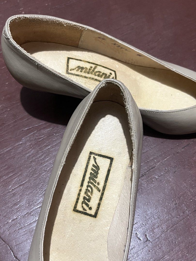 Milani Heels (Category: Heels) located in Manila. Submitted by avyshelf (Listing ID 1470664758, Image 2). Description: Preloved Milani Heels Color: Beige Size: 34-35 📍Sampaloc, Manila Payment via: gcash and paymaya MOD: jnt or lalamove Kindly message me to inquire! ☺️.