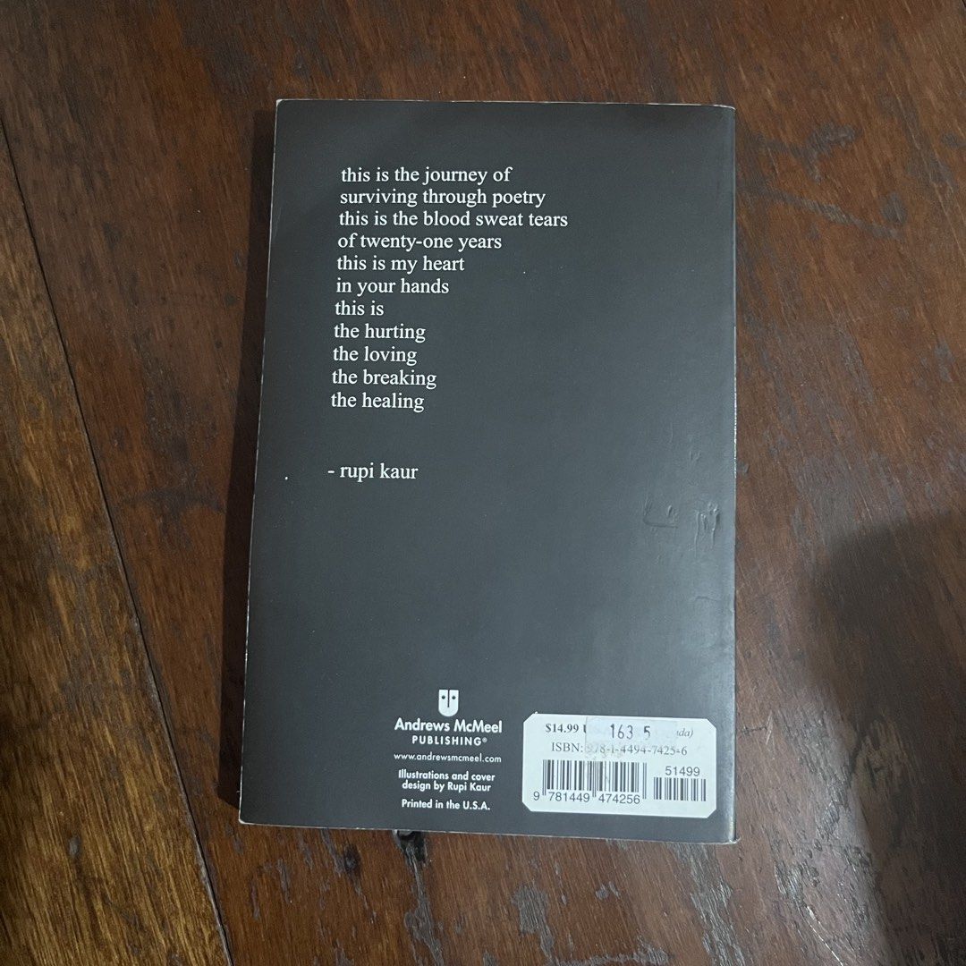 milk and honey by rupi kaur [secondhand] (Category: Storybooks) located in Manila. Submitted by samgyupsai (Listing ID 1470613286, Image 2). Description: 🛒 mod: same day delivery / gogo xpress 💸 mop: gcash / bank transfer 📌 makati city.